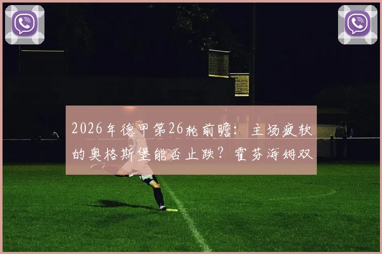 2026年德甲第26轮前瞻：主场疲软的奥格斯堡能否止跌？霍芬海姆双杀战术分析